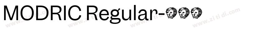 MODRIC Regular字体转换